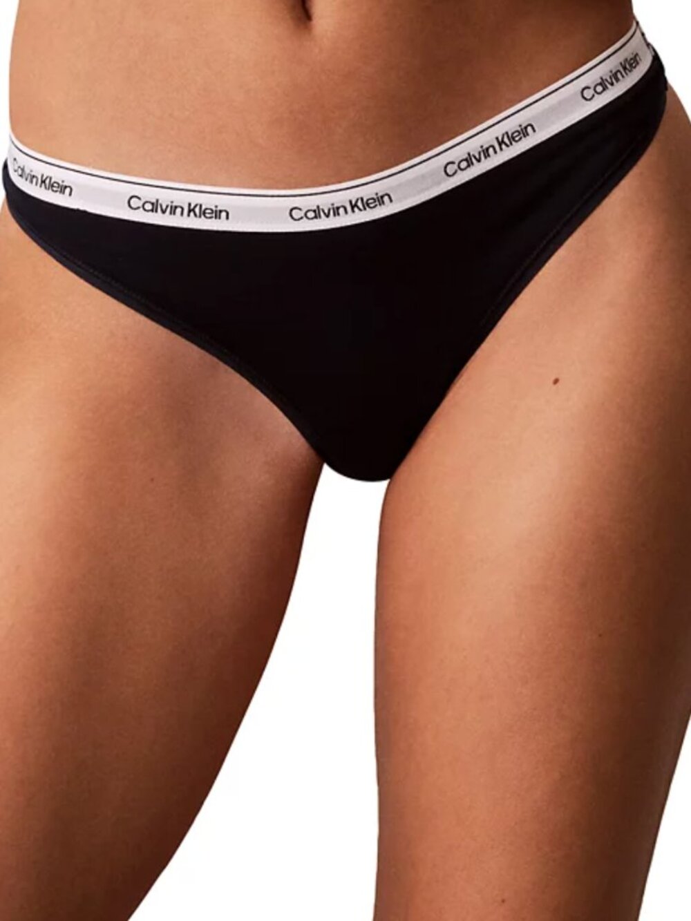 Calvin Klein Women's Icon Logo Thong Underwear  Black Size XL 12355